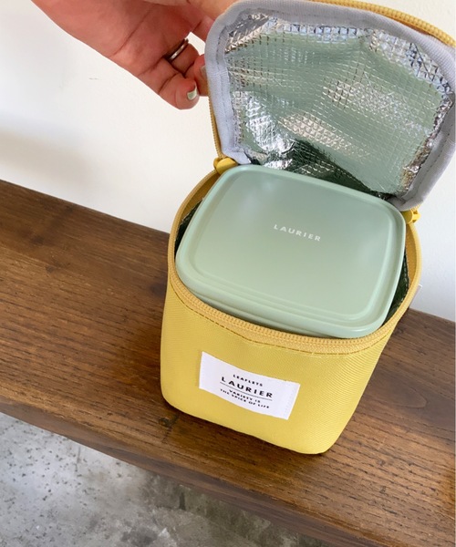 COMMON WARE(コモンウェアー)の「EC:ローリエ保冷スクエアランチバッグ(エコバッグ/サブバッグ・レディース・グレー/イエロー/ブルー/グリーン/ライトブラウン/ダークグレー/ミント/モカ/ローズ/グレイッシュベージュ/グリーン系・FREE)」の22枚目の写真
