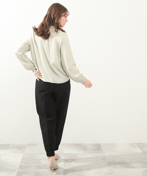 DRESKIP（ドレスキップ）の「◆シャ－リングドット柄ブラウス（シャツ/ブラウス・レディース・ライトグリーン系/ホワイト系8/ブラック系5/ライトイエロー系6・02/04/03）」の20枚目の写真