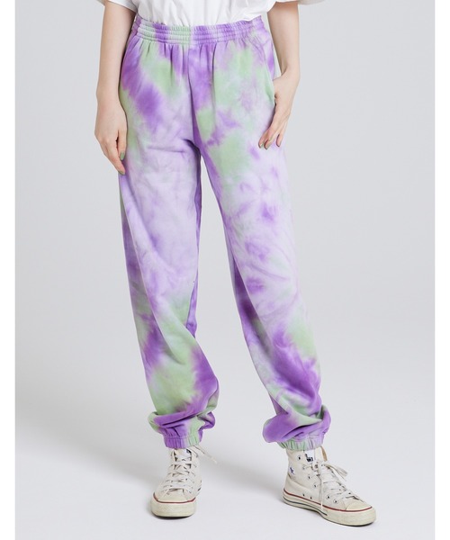 Little sunny bite（リトルサニーバイト）の「Tie-dye sweat pants（スウェットパンツ・レディース・パープル/ピンク/オレンジ・SMALL/MEDIUM）」の2枚目の写真