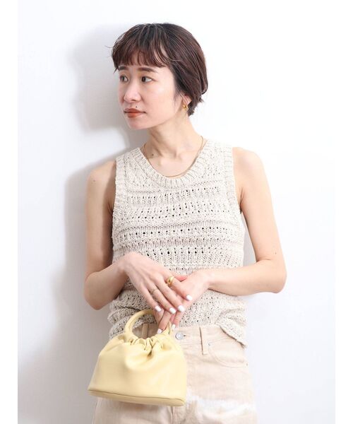 Ungrid（アングリッド）の「スラブニットタンクトップ（ニット/セーター・レディース・アイボリー/グリーン系その他/ブラウン・FREE）」の11枚目の写真
