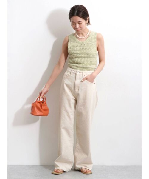 Ungrid（アングリッド）の「スラブニットタンクトップ（ニット/セーター・レディース・アイボリー/グリーン系その他/ブラウン・FREE）」の13枚目の写真