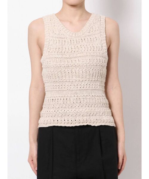 Ungrid（アングリッド）の「スラブニットタンクトップ（ニット/セーター・レディース・アイボリー/グリーン系その他/ブラウン・FREE）」の10枚目の写真