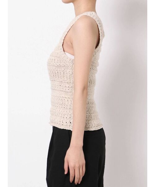 Ungrid（アングリッド）の「スラブニットタンクトップ（ニット/セーター・レディース・アイボリー/グリーン系その他/ブラウン・FREE）」の8枚目の写真