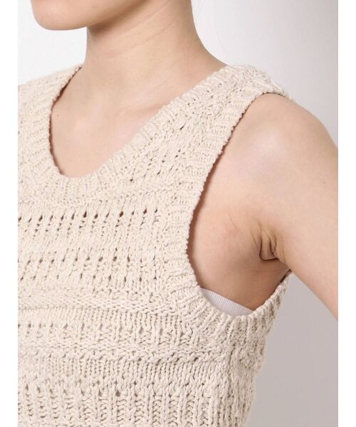 Ungrid（アングリッド）の「スラブニットタンクトップ（ニット/セーター・レディース・アイボリー/グリーン系その他/ブラウン・FREE）」の16枚目の写真