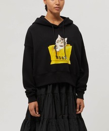 MSGM SPACE CAT パーカー プルオーバー 黒 Mサイズ 猫 MSGM SPACE CAT パーカー プルオーバー 黒 Mサイズ 猫