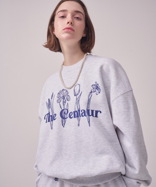 THE CENTAUR(ザセントール)の「A'GEM/9 × .kom『THE CENTAUR/ザセントール』FOUR BEAUTIES SWEATSHIRT/フォービューティー スウェットシャツ 長袖 プルオーバー(スウェット・レディース・グレー/ピンク/ブルー/ブラック・FREE)」の3枚目の写真