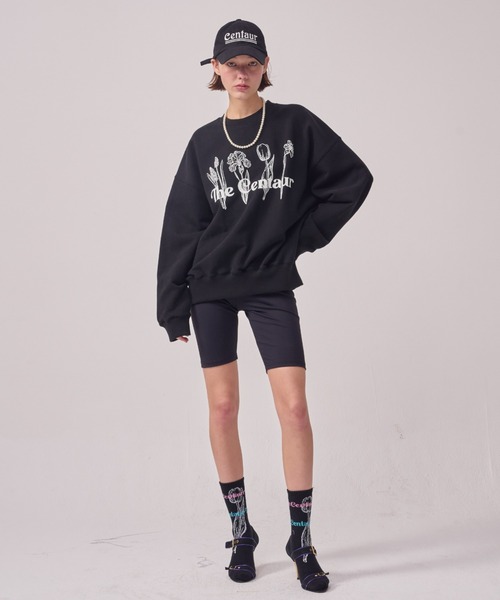 THE CENTAUR(ザセントール)の「A'GEM/9 × .kom『THE CENTAUR/ザセントール』FOUR BEAUTIES SWEATSHIRT/フォービューティー スウェットシャツ 長袖 プルオーバー(スウェット・レディース・グレー/ピンク/ブルー/ブラック・FREE)」の5枚目の写真