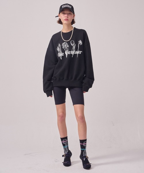 THE CENTAUR(ザセントール)の「A'GEM/9 × .kom『THE CENTAUR/ザセントール』FOUR BEAUTIES SWEATSHIRT/フォービューティー スウェットシャツ 長袖 プルオーバー(スウェット・レディース・グレー/ピンク/ブルー/ブラック・FREE)」の6枚目の写真