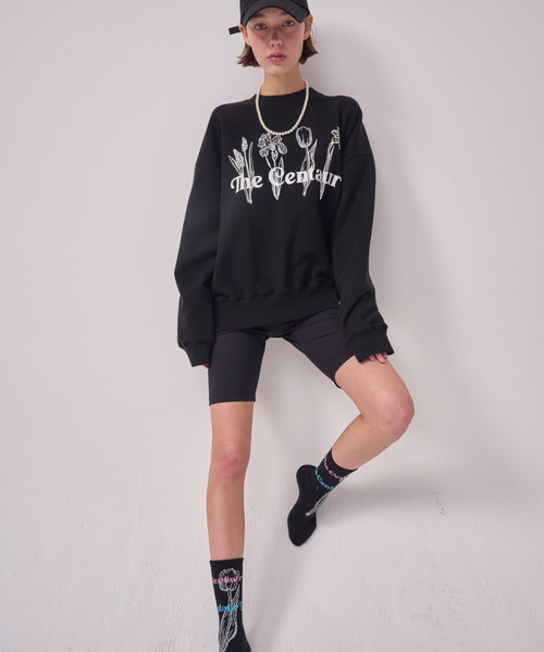 THE CENTAUR(ザセントール)の「A'GEM/9 × .kom『THE CENTAUR/ザセントール』FOUR BEAUTIES SWEATSHIRT/フォービューティー スウェットシャツ 長袖 プルオーバー(スウェット・レディース・グレー/ピンク/ブルー/ブラック・FREE)」の16枚目の写真