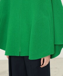 新品 TOMORROWLAND .B ウールダブルフェイスポンチョ ブラック TOMORROWLAND .B（トゥモローランドビー）の「ウールダブルフェイス