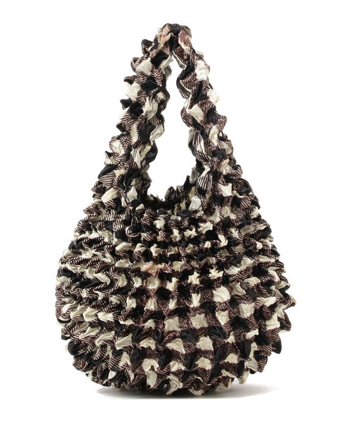 Ray BEAMS(レイビームス)の「BUNZABURO × Ray BEAMS / 別注 Check Peti Bag(トートバッグ・レディース・ブラック/その他/その他1・ONE SIZE)」の16枚目の写真