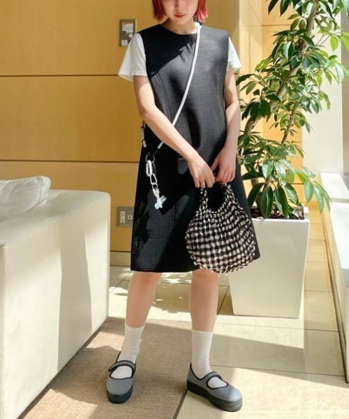 Ray BEAMS(レイビームス)の「BUNZABURO × Ray BEAMS / 別注 Check Peti Bag(トートバッグ・レディース・ブラック/その他/その他1・ONE SIZE)」の14枚目の写真