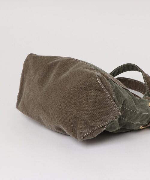sita parantica（シータパランティカ）の「【sita parantica/シ―タパランティカ】キャンバストートバックS（トートバッグ・レディース・ダークブラウン/ベージュ/オリーブ・SMALL）」の9枚目の写真