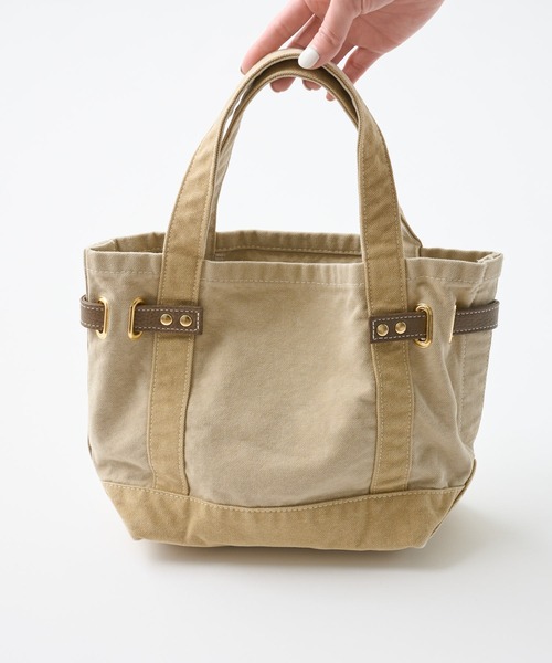 sita parantica（シータパランティカ）の「【sita parantica/シ―タパランティカ】キャンバストートバックS（トートバッグ・レディース・ダークブラウン/ベージュ/オリーブ・SMALL）」の15枚目の写真