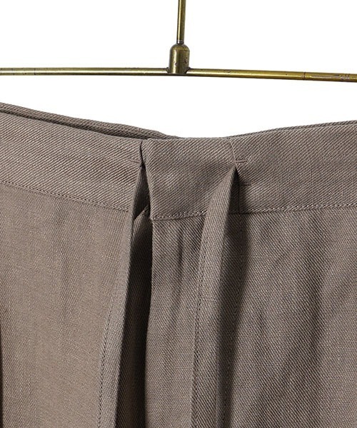 PORT BY ARK（ポートバイアーク）の「PORT BY ARK / ポートバイアーク：High Density Linen Twill Easy Trousers：PO11-P001[COR]（その他パンツ・メンズ・ブラック/ベージュ・1/2）」の22枚目の写真