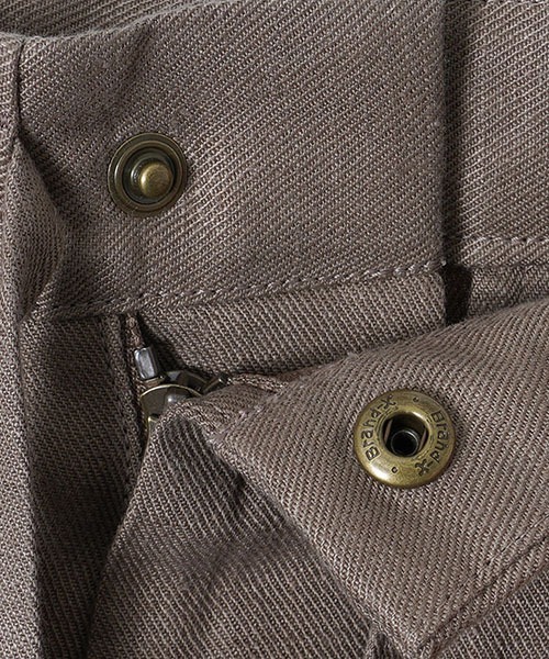 PORT BY ARK（ポートバイアーク）の「PORT BY ARK / ポートバイアーク：High Density Linen Twill Easy Trousers：PO11-P001[COR]（その他パンツ・メンズ・ブラック/ベージュ・1/2）」の7枚目の写真