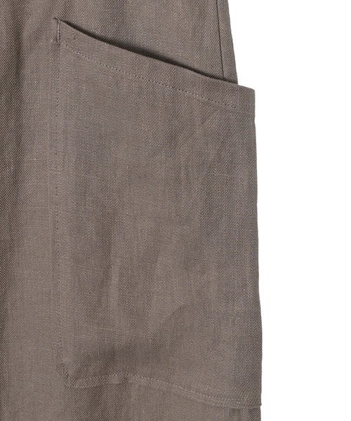 PORT BY ARK（ポートバイアーク）の「PORT BY ARK / ポートバイアーク：High Density Linen Twill Easy Trousers：PO11-P001[COR]（その他パンツ・メンズ・ブラック/ベージュ・1/2）」の19枚目の写真