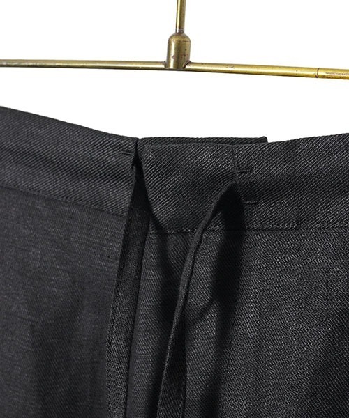 PORT BY ARK（ポートバイアーク）の「PORT BY ARK / ポートバイアーク：High Density Linen Twill Easy Trousers：PO11-P001[COR]（その他パンツ・メンズ・ブラック/ベージュ・1/2）」の14枚目の写真