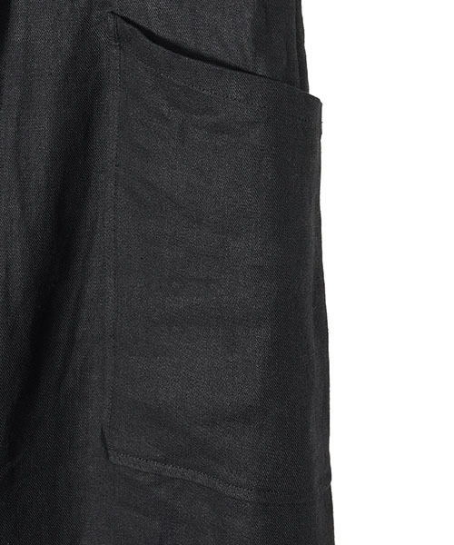 PORT BY ARK（ポートバイアーク）の「PORT BY ARK / ポートバイアーク：High Density Linen Twill Easy Trousers：PO11-P001[COR]（その他パンツ・メンズ・ブラック/ベージュ・1/2）」の5枚目の写真