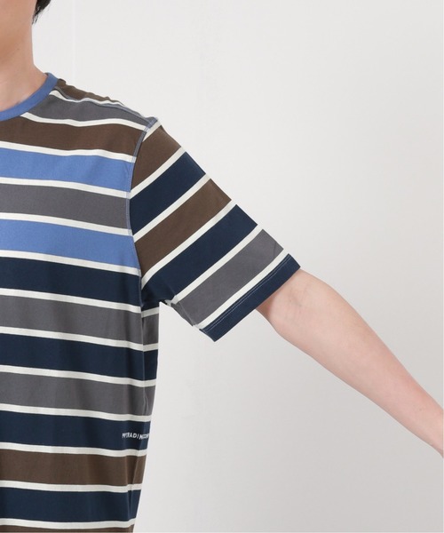 POP TRADING COMPANY（ポップトレーディングカンパニー）の「【POP TRADING COMPANY】ストライプロゴTシャツ（Tシャツ/カットソー・メンズ・サックスブルー・LARGE/X-LARGE）」の9枚目の写真