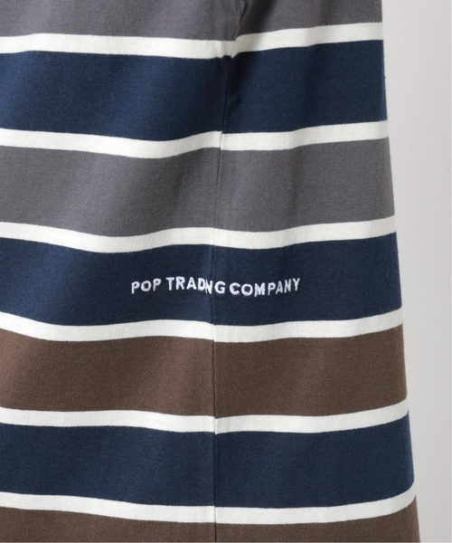 POP TRADING COMPANY（ポップトレーディングカンパニー）の「【POP TRADING COMPANY】ストライプロゴTシャツ（Tシャツ/カットソー・メンズ・サックスブルー・LARGE/X-LARGE）」の12枚目の写真