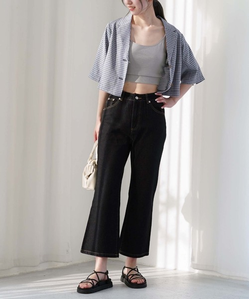 archives(アルシーヴ)の「【setupにも】チェックショートシャツジャケット(テーラードジャケット・レディース・ベージュ/ネイビー/グリーン・MEDIUM)」の20枚目の写真