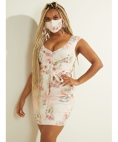 Guess（ゲス）の「Tristan Dress（マスク・レディース・ホワイト/その他・6/2/4）」の4枚目の写真