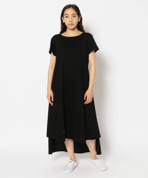 ADDICT NOIR（アディクトノアー）の「ADDICT NOIR/アディクト ノアー /コットンワンピース（ワンピース・レディース・ブラック/グレー・FREE）」の3枚目の写真