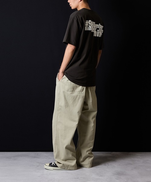 NUMBER (N)INE(ナンバーナイン)の「N(N) number nine_T-SHIRT / N(N)ボックスロゴ & ナンバーナインバックロゴ Tシャツ(Tシャツ/カットソー・メンズ・ホワイト/ブラック/チャコールグレー/ブラック×ブラック・2/4/3/5)」の13枚目の写真