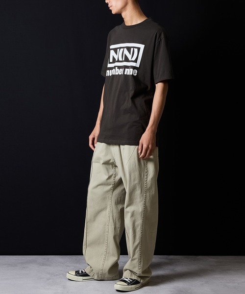 NUMBER (N)INE(ナンバーナイン)の「N(N) number nine_T-SHIRT / N(N)ボックスロゴ & ナンバーナインバックロゴ Tシャツ(Tシャツ/カットソー・メンズ・ホワイト/ブラック/チャコールグレー/ブラック×ブラック・2/4/3/5)」の14枚目の写真