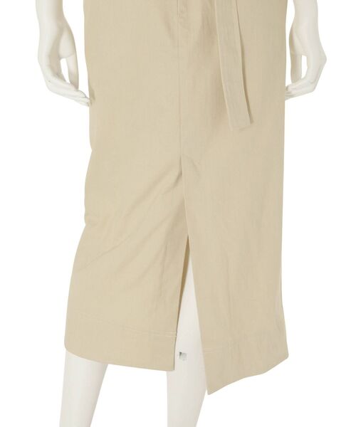 MERCURYDUO（マーキュリーデュオ）の「サイドシャーリングタイトジャンスカ（ジャンパースカート・レディース・インディゴブルー/ブラウン/アイボリー・SMALL/MEDIUM）」の11枚目の写真