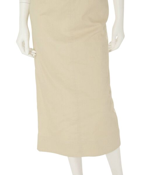 MERCURYDUO（マーキュリーデュオ）の「サイドシャーリングタイトジャンスカ（ジャンパースカート・レディース・インディゴブルー/ブラウン/アイボリー・SMALL/MEDIUM）」の9枚目の写真