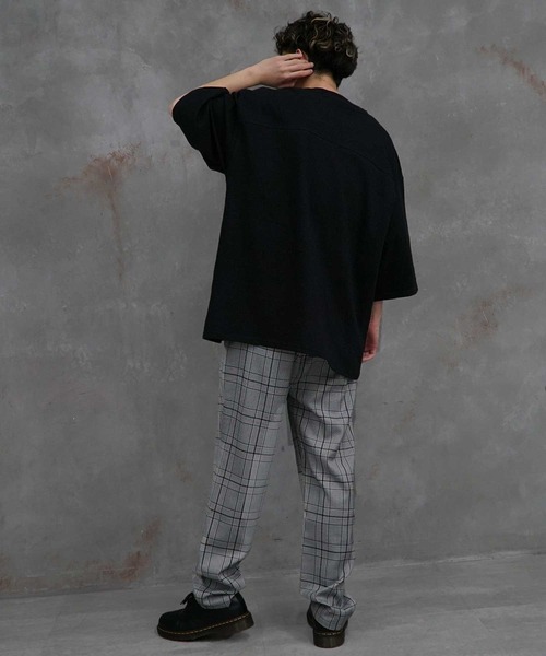 JOKER（ジョーカー）の「フットボール プリント 半袖 Tシャツ 秋服（Tシャツ/カットソー・メンズ・ブラック/ネイビー/オフホワイト/オレンジ/グリーン/オートミール・M/L）」の14枚目の写真