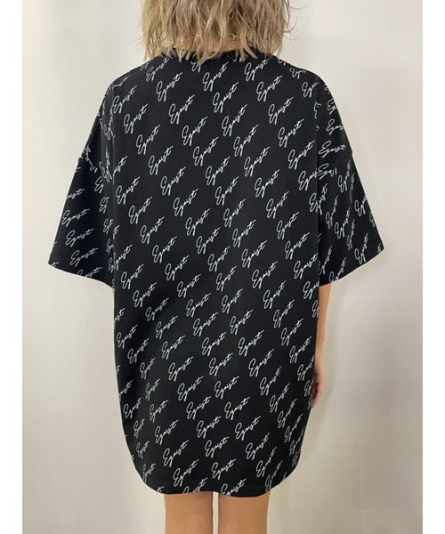 EGOIST（エゴイスト）の「総ロゴプリントオーバーT（Tシャツ/カットソー・レディース・ホワイト/ブラック・FREE）」の16枚目の写真