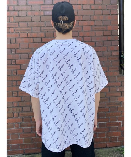 EGOIST（エゴイスト）の「総ロゴプリントオーバーT（Tシャツ/カットソー・レディース・ホワイト/ブラック・FREE）」の19枚目の写真