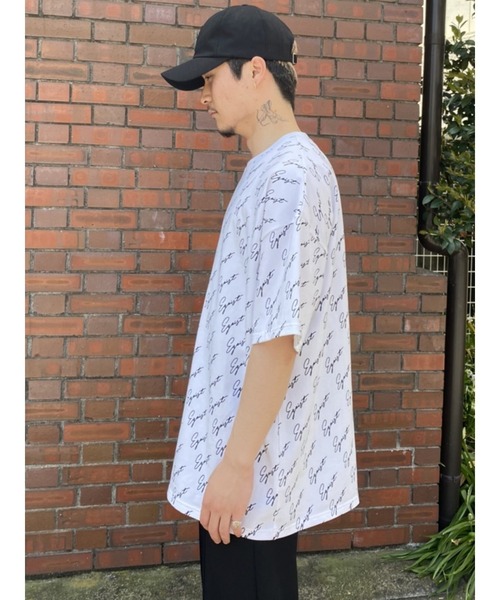 EGOIST（エゴイスト）の「総ロゴプリントオーバーT（Tシャツ/カットソー・レディース・ホワイト/ブラック・FREE）」の20枚目の写真