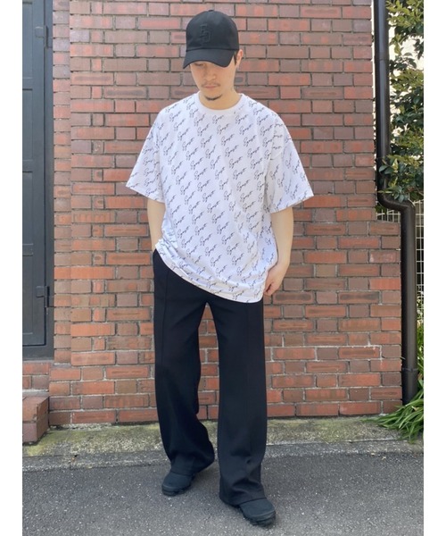 EGOIST（エゴイスト）の「総ロゴプリントオーバーT（Tシャツ/カットソー・レディース・ホワイト/ブラック・FREE）」の22枚目の写真