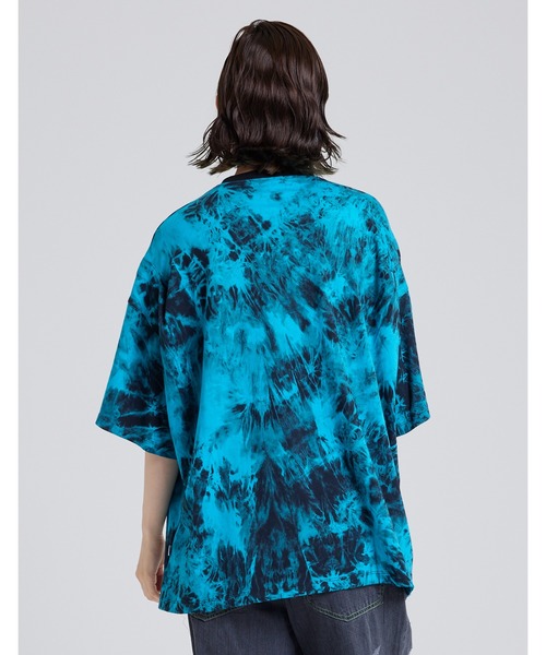 新品未使用★リトルサニーバイトメルトンコートグリーンメンズレディース大きめ緑 Little sunny bite（リトルサニーバイト）の「Tie-dye logo big