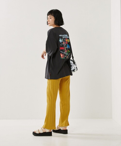 FREAK'S STORE（フリークスストア）の「スラブリブワイドパンツ（その他パンツ・レディース・ブラック/イエロー/グリーン/ピンク・ﾌﾘ-）」の20枚目の写真