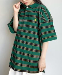 U.S. POLO ASSN. | ボーダー半袖ポロシャツ(ポロシャツ)