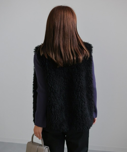 sakishimatokyo(サキシマトーキョー)の「ファーベスト/ジレ(ベスト・レディース・アイボリー/ブラック/ブラウン・FREE)」の11枚目の写真