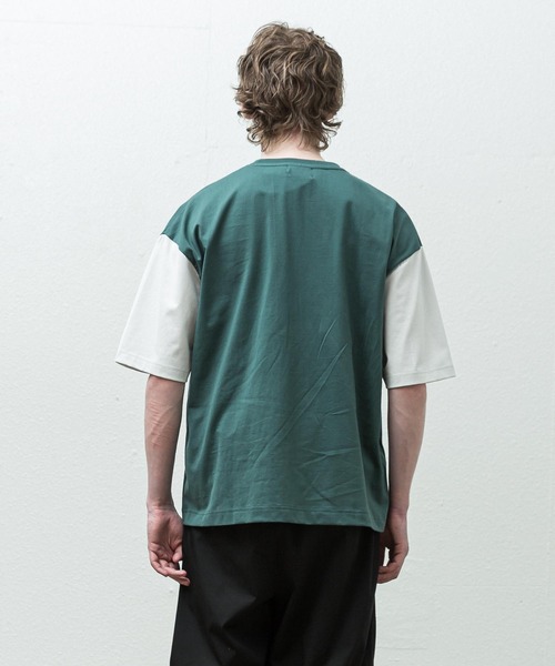 SLICK(スリック)の「マルチポケットスウィッチTシャツ(Tシャツ/カットソー・メンズ・ブラック/グリーン/アイボリー・1/2/3)」の20枚目の写真