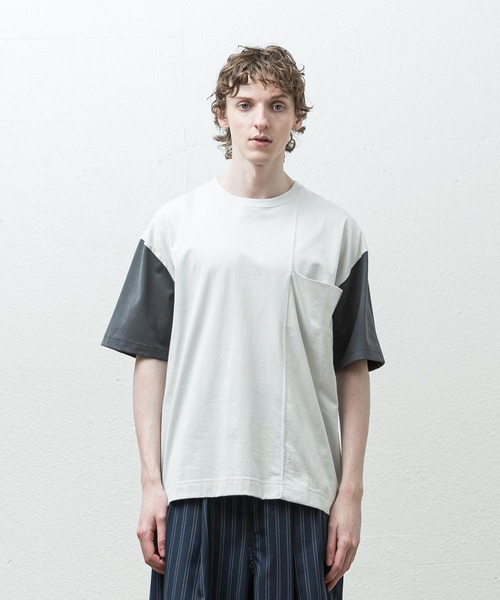SLICK(スリック)の「マルチポケットスウィッチTシャツ(Tシャツ/カットソー・メンズ・ブラック/グリーン/アイボリー・1/2/3)」の4枚目の写真