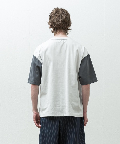 SLICK(スリック)の「マルチポケットスウィッチTシャツ(Tシャツ/カットソー・メンズ・ブラック/グリーン/アイボリー・1/2/3)」の6枚目の写真