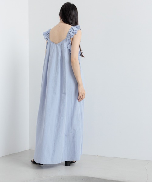 yuw(ユウ)の「2WAYフリフリキャミワンピース 287616(ワンピース・レディース・ブラック/ブルー・FREE)」の12枚目の写真