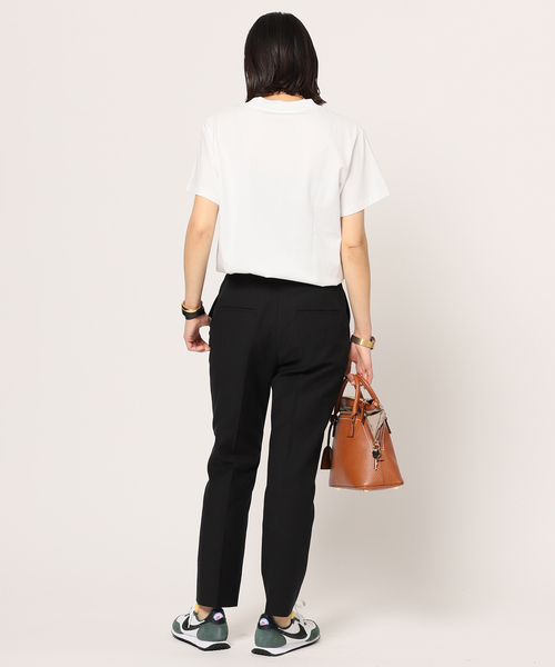 AP STUDIO（エーピーストゥディオ）の「ソリッドコットンキュプラパンツ（その他パンツ・レディース・ブラック・36/38）」の12枚目の写真