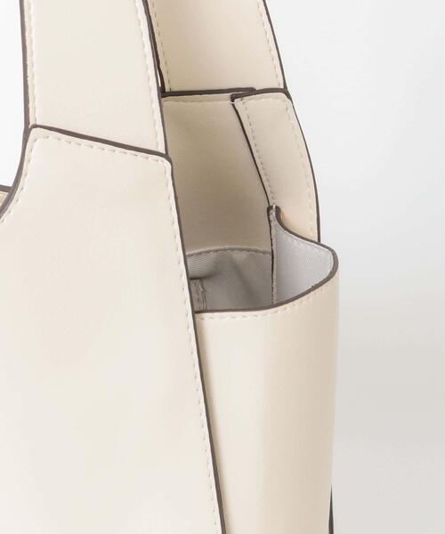 SENSE OF PLACE by URBAN RESEARCH（センスオブプレイスバイアーバンリサーチ）の「A4クリテトートバッグ（ショルダーバッグ・レディース・ライトブルー/アイボリー/イエロー/ブラック・ONE）」の12枚目の写真