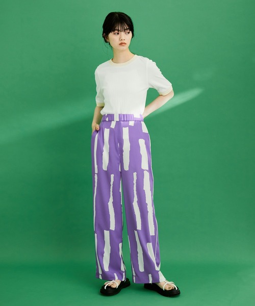 ADAM ET ROPE'（アダムエロペ）の「【WEB限定】バイカラープルオーバー（Tシャツ/カットソー・レディース・ブルー系その他/ホワイト系その他/ホワイト系その他3/グリーン系その他・FREE）」の15枚目の写真