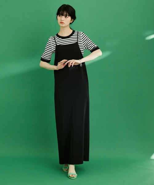 ADAM ET ROPE'（アダムエロペ）の「【WEB限定】バイカラープルオーバー（Tシャツ/カットソー・レディース・ブルー系その他/ホワイト系その他/ホワイト系その他3/グリーン系その他・FREE）」の8枚目の写真