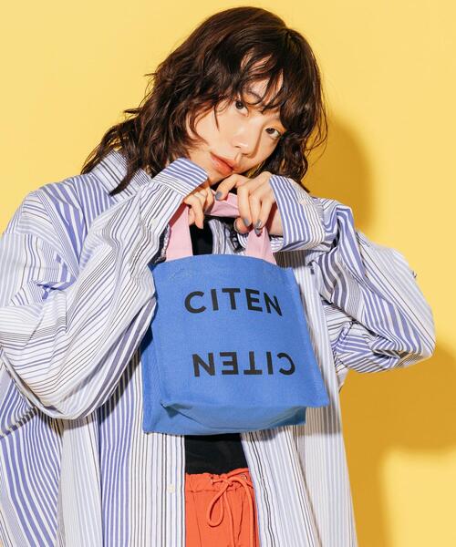 CITEN（シテン）の「＜CITEN＞ロゴ ステートメント バッグ S（トートバッグ・レディース・ホワイト/グレー/ライム/マスタード/その他1/ライトピンク/ロイヤルブルー/シャーベット/コバルトブルー/その他2/オレンジ・FREE）」の17枚目の写真